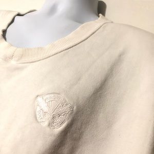 Boast Men's Solid White Hollywood Golf Club Crewneck Sweatshirt Sz Large